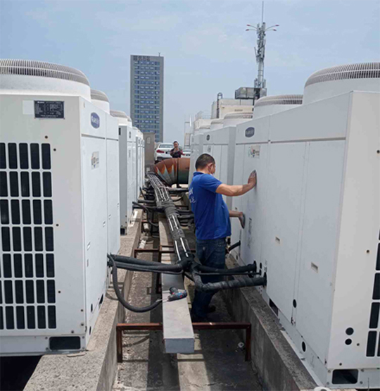 二道中央空调制热和不制冷系统维修方法